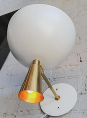 Italian Diabolo Brass Wall Sconce Bedroom Light Fixture Luxury Lighting For Home