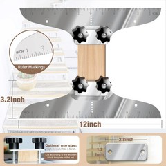 Stair Tread Template Tool, Stair Measuring Tool, Tread Jig Set – with Level &…