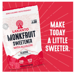 Lakanto Classic Monk Fruit Sweetener with Allulose, 1 lb, 1 Count