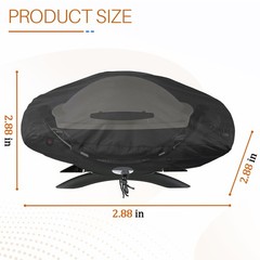 Grill Cover for Weber Q1200, Q1400, Q140, Q120, Q100 and Q1000 Grills, Outdoo…