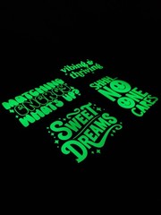 Glow In The Dark Vinyl Decals Positive Quotes Decor Large Size Lit Studios New