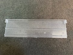 Clear Plastic Medicine Cabinet Replacement Shelf 13″x3.625″