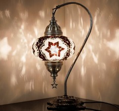 Turkish Moroccan Mosaic Bohemian Colorful Table Bedside Lamp Light Lampshade