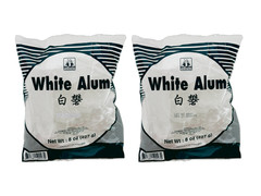 Pure Potassium Alum Lumps Food Grade Pickling Alum Whole Crystal 8oz (Pack of 2)