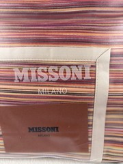 Missoni Milano Jill New King Pillowcases Pair Multicolor Stripe 65×100 cm Italy