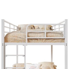 Twin Over Twin Bunk Bed Heavy Duty Metal Bunk Bed Frame for Adults Teens Black