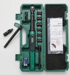 VCAN ACTIVE 3/8 Digital Torque Wrench Set 5-99.6 ft-lb Complete SET NEW
