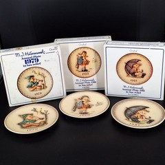 Lot of 3 Years 1979/80/81 Goebel MC Hummel West Germany Annual Plates Vintage