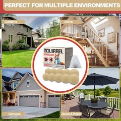10 Balls Squirrel Repellent Outdoor &Indoor Made with Essential Peppermint Oils