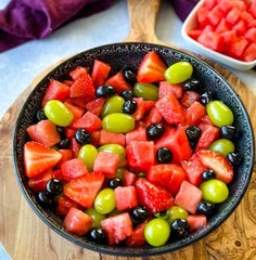 Strawberry watermelon RARE, or Citrullus lanatus. 10 Seeds Free Shipping!