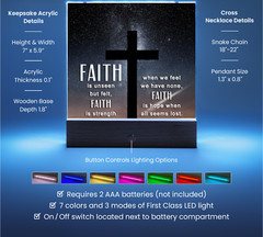 Religious Plaque & Cross Gift Set, Christian Gifts, confirmation gift