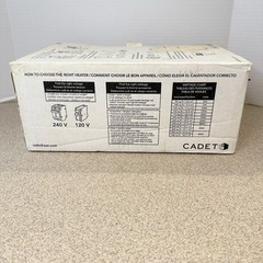 Cadet Com-Pak 67544 CSC202W Electric Wall Fan Heater 2000W 240V No Thermostat