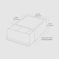 Yamazaki Home TOWER Kitchen Countertop Appliance Rack With Drawers – Space Save