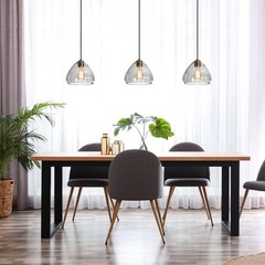 Uolfin 1-Light Modern Gold Black Pendant Light Smoke Gray Glass 9.8 in