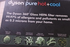 Dyson Pure Hot+Cool HP01 Air Purifier Fan Heater Blue Black w/ Remote BLUE