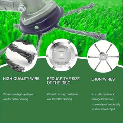 Universal Steel Wire Trimmer Head, Wire Trimming Head for Weedeater, Wire Trimme