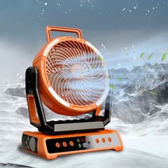 20000mAh Camping Fan Rechargeable Portable Fan with Remote LED Lights & 4 Speeds