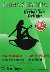1 Box, China Slim Herbal Tea Extra Strength Delight 72 Tea Bags