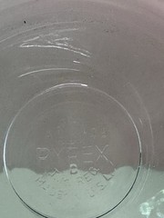 Great Vintage PYREX Double Boiler Clear Glass With Both Lids & Stainless Steel
