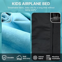 Portable Toddler Airplane Bed for Babies 1-12 Months – Travel Essentials for Fli