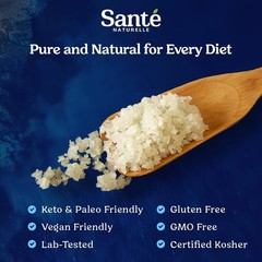 Sante Grey Coarse Sea Salt From the Celtic Sea – 1.1lb (18oz) Unrefined French S