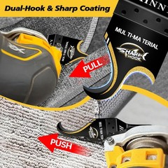 High Carbon Steel Hook Knife Oscillating Tool Blades – 3-Piece Set for Precision