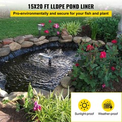 LLDPE Pond Liner Pond Liners 15′ x 20′ 20 Mil Waterproof Fish Pond Liner