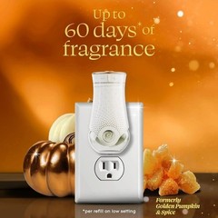 Glade PlugIn Refills Air Freshener Pumpkin & Ginger Scented Oil 5 Count