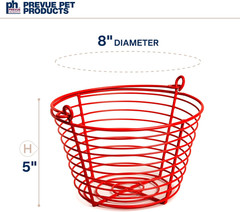 7.88 Inch Red Egg Basket 468