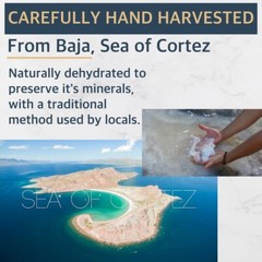 Baja Gold Mineral Sea Salt Natural Grain Crystals 8 oz. Bag