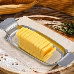 Butter Slicer Cutter Stainless Steel Multipurpose 7.68 x 2.64in, Silver