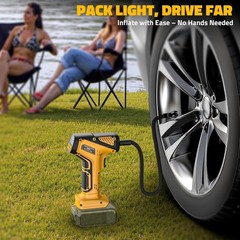 Cordless Air Compressor for Dewalt 20V Max Battery,150PSI Portable Tire Inflator