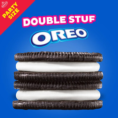 OREO Double Stuf Chocolate Sandwich Cookies, Party Size, 24.95 oz package