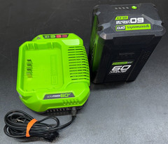 Greenworks Pro 60v Battery LB60A00 & Charger CAC801