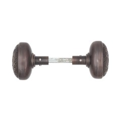 Solid Brass Pair of New York City Public School Door Knobs – 3 Finish Choices
