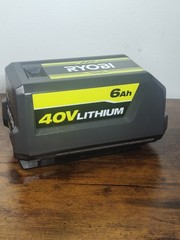 Genuine OEM Pre- Owned Ryobi 40 Volt 6ah Lithium – Ion Battery