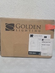 Golden Lighting Duncan 4.875 in. 1-Light Chrome Vanity Light 3602-BA1 CH-AB