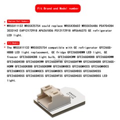 5 PCS Refrigerator Light Bulb WR55X25754 WR55X11132 Fits GE LED Light Replace