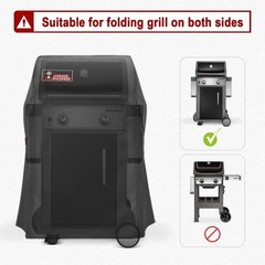 WEBER 7105 Spirit 210 Gas Grill Premium Cover w/ Storage Bag 29″ x 25″ x 42″ H