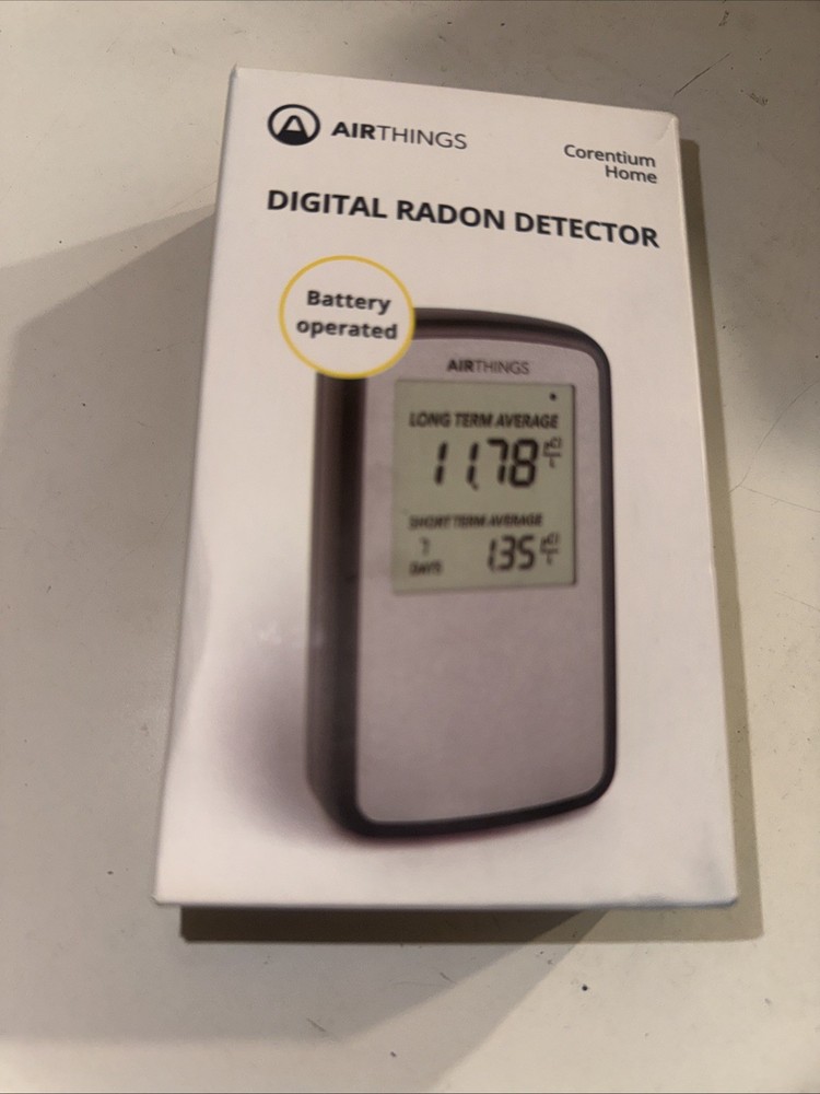 Airthings Corentium Home Radon Detector, Battery Operated – NEW