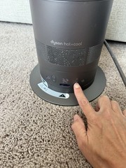 Dyson AM09 Hot + Cool Fan Heater Gray Silver with Remote Tested and Working Used