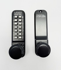 Lockey 2830JB/MG 2000 Series Keyless Entry Single Combination Knob Set – Black