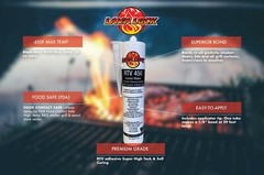 LavaLock® RTV 450F Black BBQ Smoker Sealer RTV Gasket adhesive 10 oz Cartridge