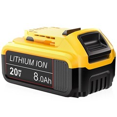 2x 8.0Ah Li-ion Battery For DeWalt 20V Max DCB200 DCB206-2 DCB205-2 20Volt Tool