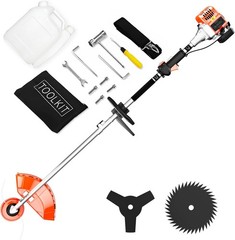 36cc Gas String Trimmer 2-Stroke 3 in 1 Brush Cutter Weed Eater Wacker Trimmer