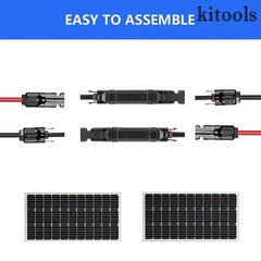10/15/30A In-line Waterproof Solar Panel Cable PV Connectors Fuse Holder Socket