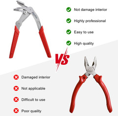 Car Clip Pliers, Panel Clip Removal Pliers, Professional Plastic Fastener Remova