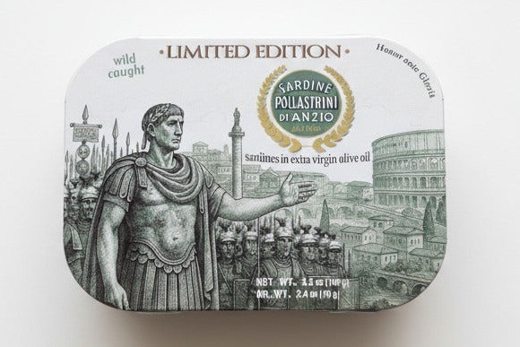 Pollastrini Limited Edition Sardines in Extra Virgin Olive Oil – 100g (3.5oz)