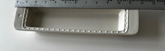 NORA FLEMING Pearl Dot Stoneware : Rectangle Cracker / Olive Tray Dish