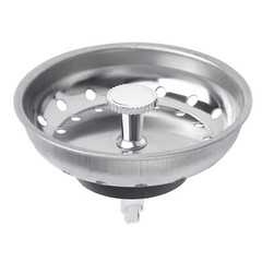 Stainless Steel Home Kitchen Sink Drain Stopper Basket Strainer Waste Plug Lot